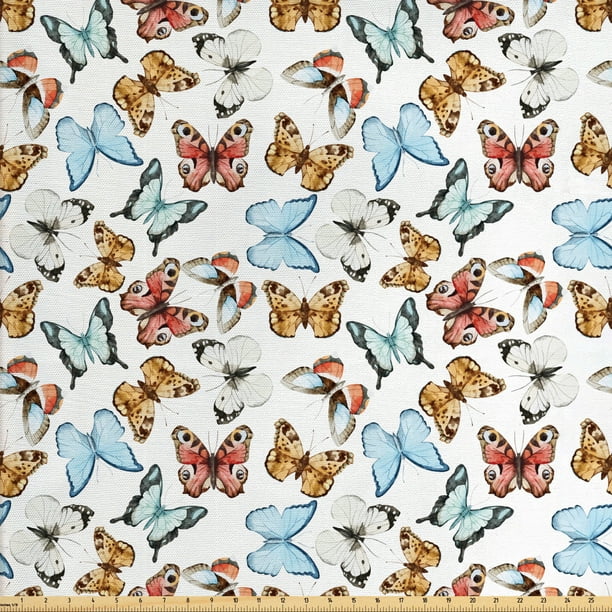 Coupon fabric girl 50 x 70 cm butterflies
